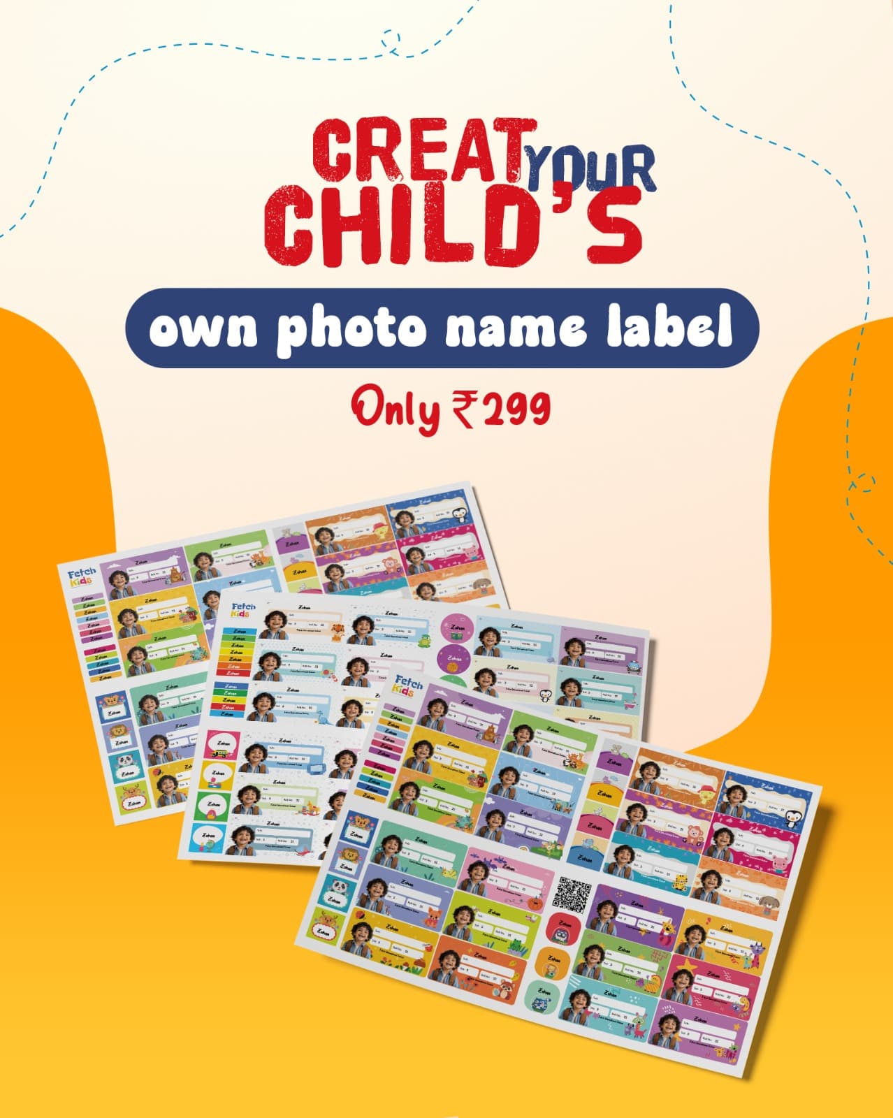 Personalized Photo Name Labels for Kids | Fetch Kids