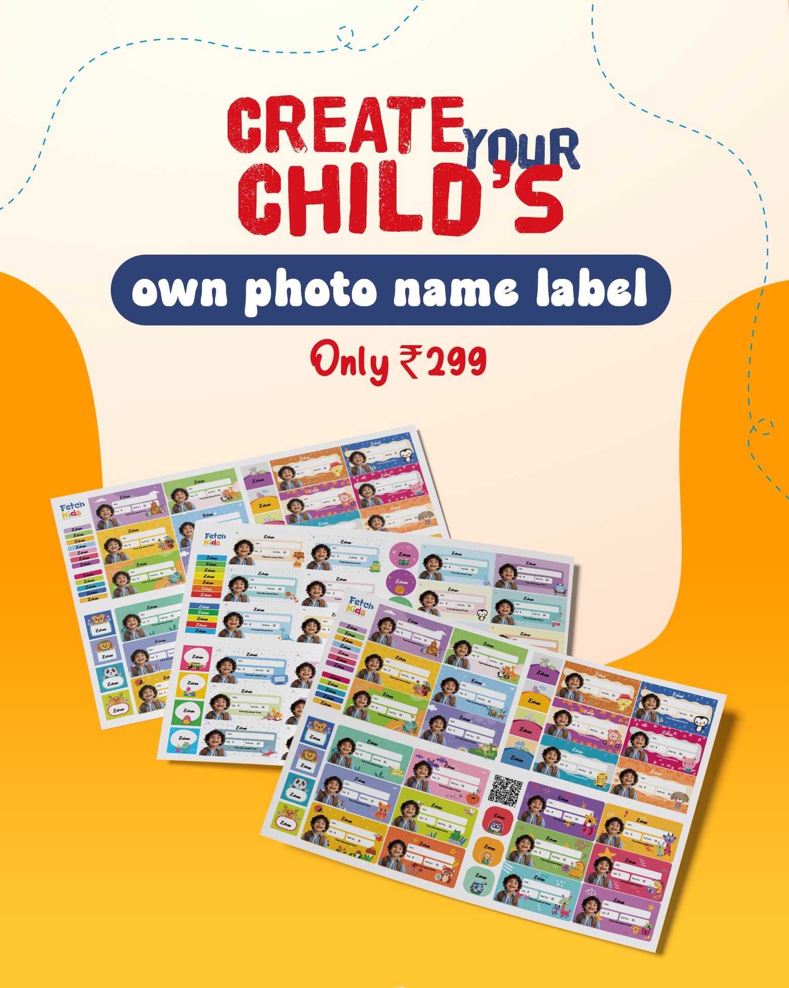 Personalized Photo Name Labels for Kids | Fetch Kids