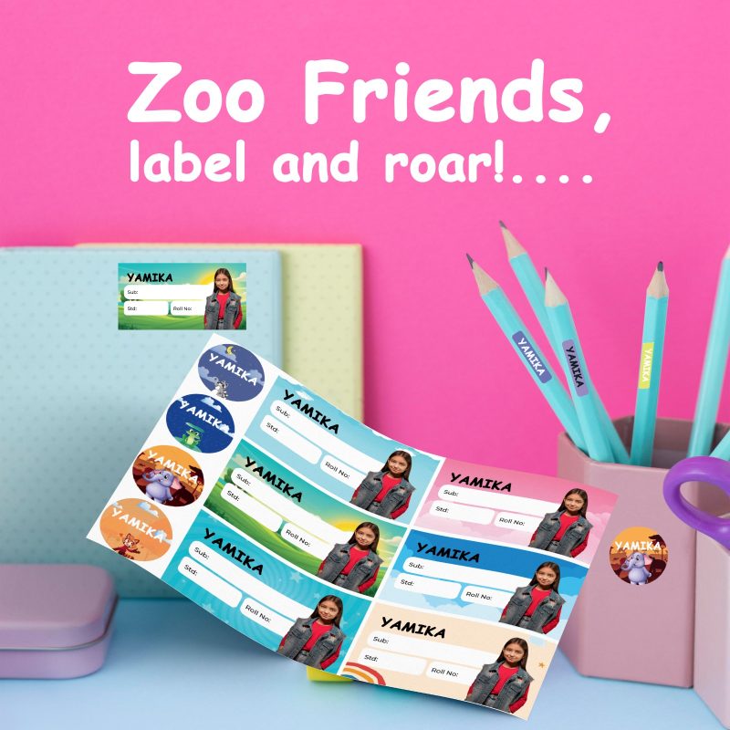 Personalized Kids’ Book Labels: Featuring Child’s Photo & Name - Image 2