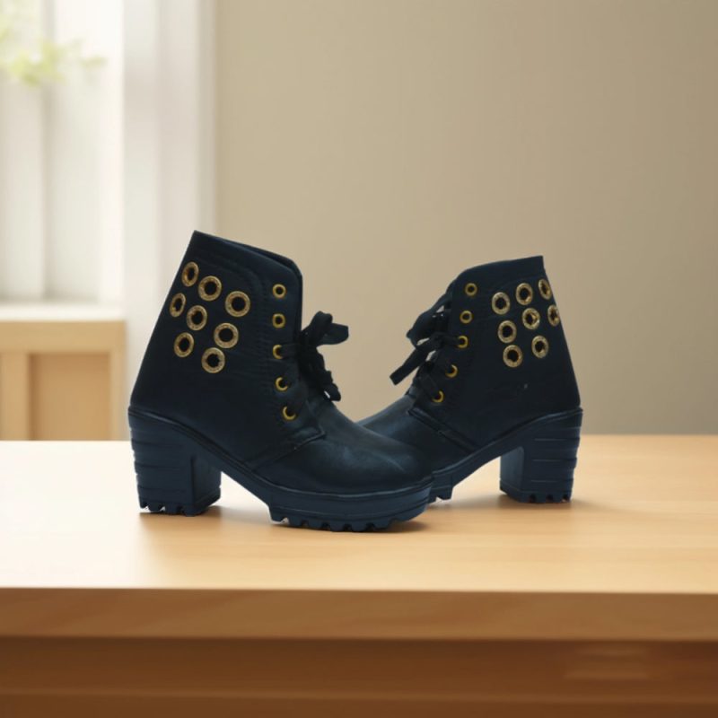 Stylish Casual Artificial Leather Half Long Ankle Boots for Kids - Image 9