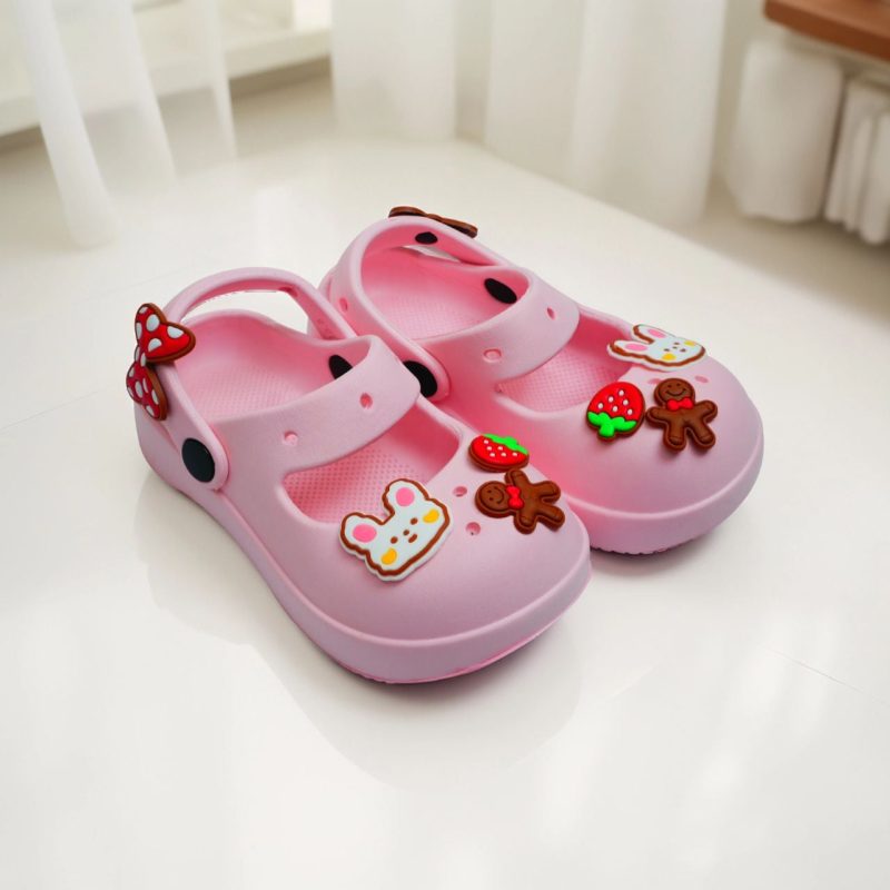 Rabbit Butterfly-Themed Comfortable Clogs for Girl Kids - Image 3