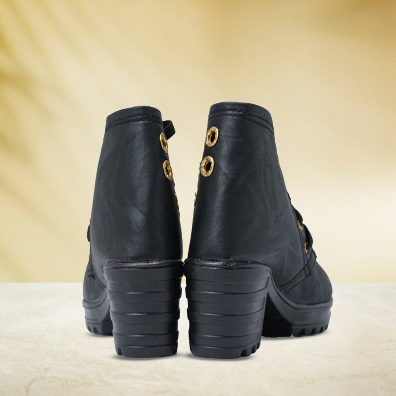 Stylish Casual Artificial Leather Half Long Ankle Boots for Kids - Image 5