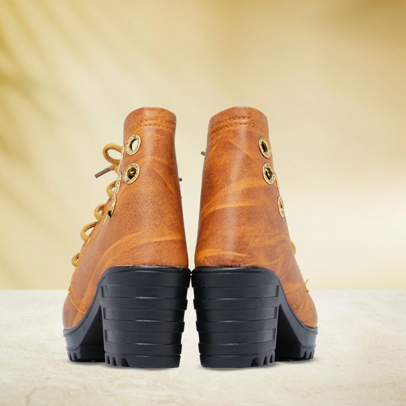 Stylish Casual Artificial Leather Half Long Ankle Boots for Kids - Image 7