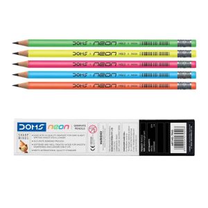 Deep Dark Doms Neon Sketching Pencil with Tip Eraser