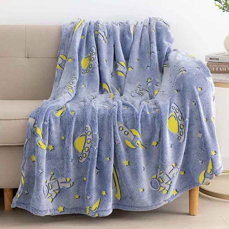 Glow in the Dark Soft Fuzzy Flannel Blanket for Kids - Image 18