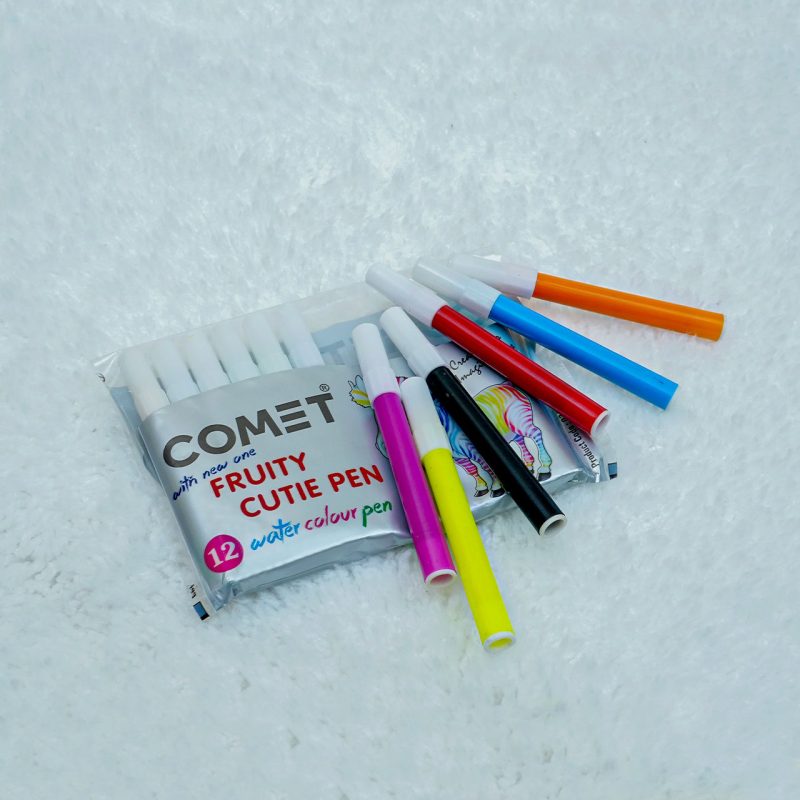12 Color Shade Coloring Comet Sketch Pen for Kids - Image 3