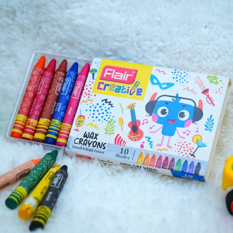New Flair Creative Coloring Wax Crayons for Kids - Image 2