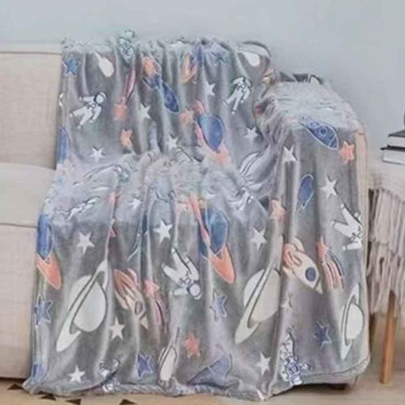 Glow in the Dark Soft Fuzzy Flannel Blanket for Kids - Image 17