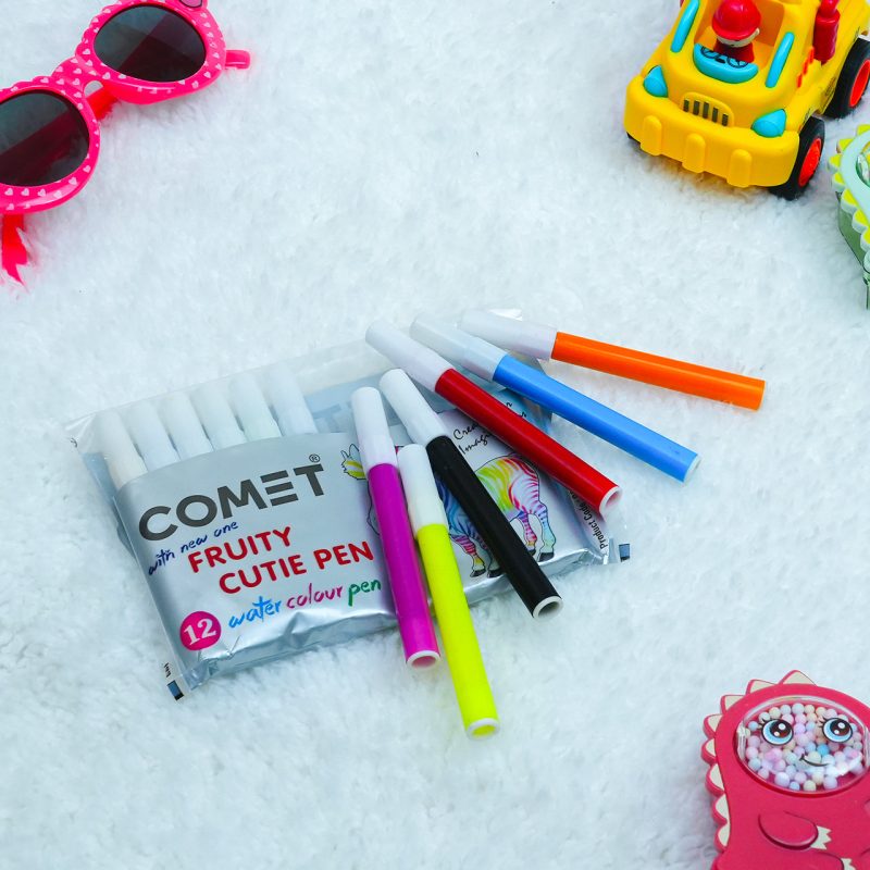 12 Color Shade Coloring Comet Sketch Pen for Kids - Image 4