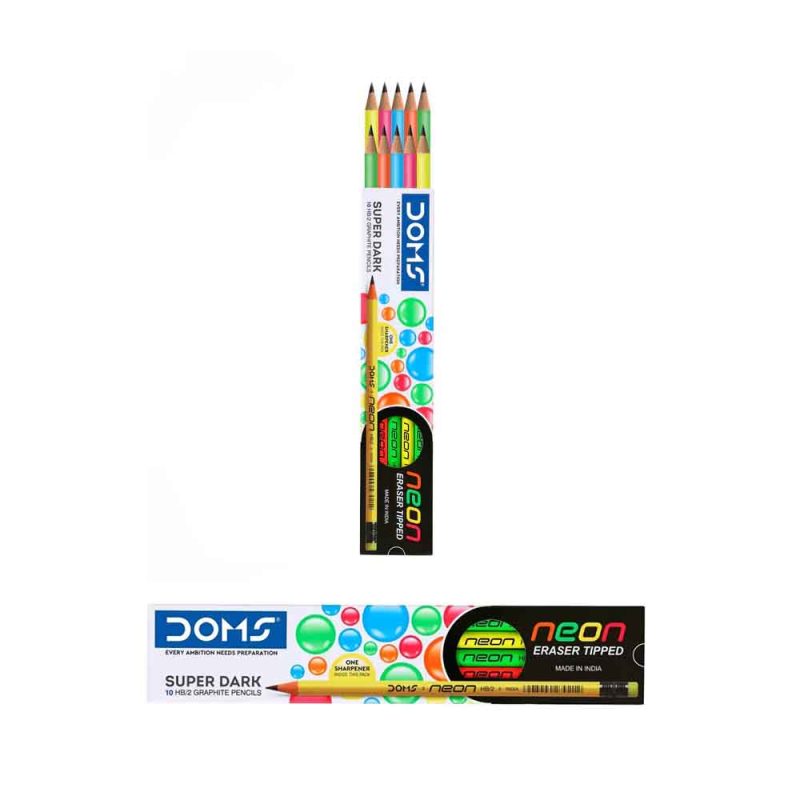 Deep Dark Doms Neon Sketching Pencil with Tip Eraser - Image 2