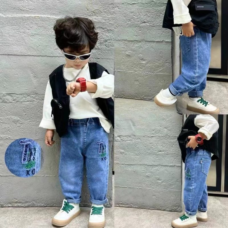 Kids Casual Style Blue Jeans Pants for Boys