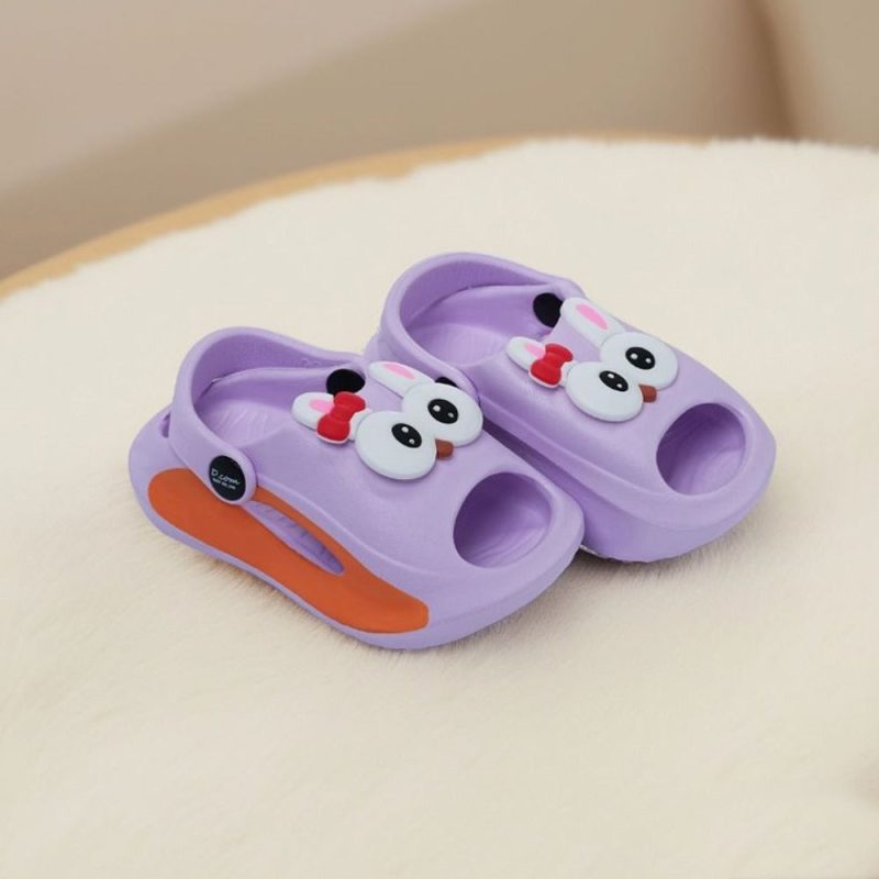 New Cute Smiley Thick Slipper Flip Flop Clog Sandals for Kids
