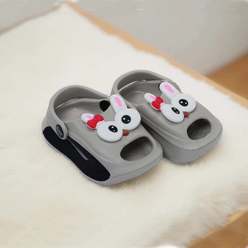 New Cute Smiley Thick Slipper Flip Flop Clog Sandals for Kids - Image 4
