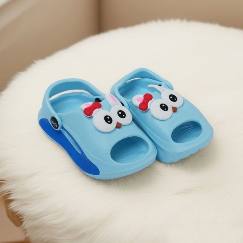 New Cute Smiley Thick Slipper Flip Flop Clog Sandals for Kids - Image 2